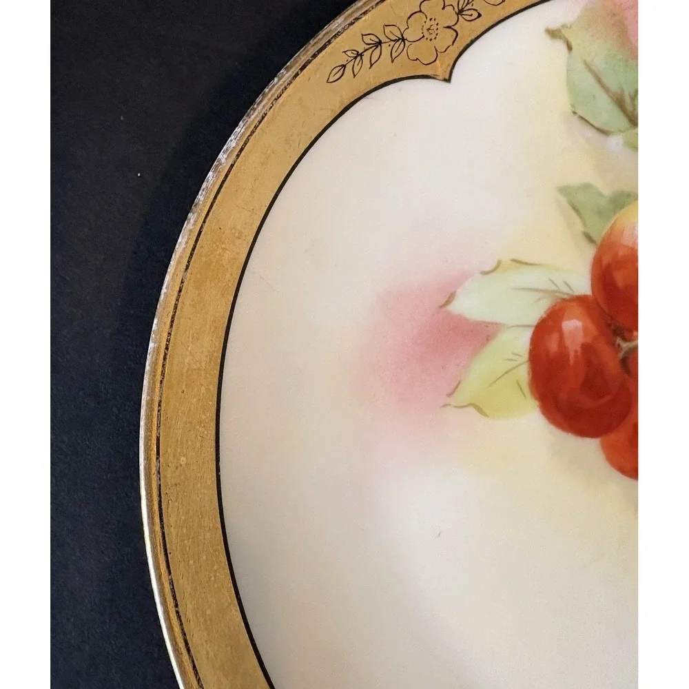 Antique Limoges A Lanternier Set of 5 c1890s Artist Signed 7
